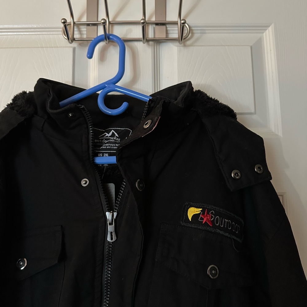 Black Hooded Jacket - Picture 5 of 8
